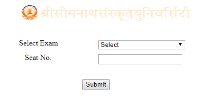 Somnath Sanskrit University Result 2020