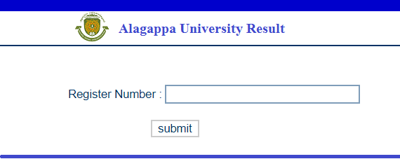 Alagappa University Nov UG Result 2023