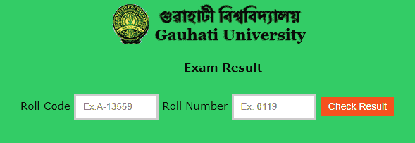Gauhati University (GU) Result 2020 www.gauhati.ac.in